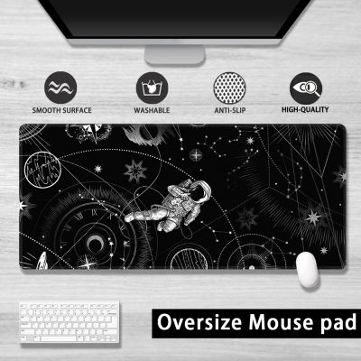 Mouse pad Galaxy Astronaut Extended mousepad Waterproof Non-Slip design Precision stitched edges Cute deskmat Personalised large gaming mouse pad