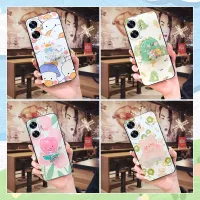 Kickstand Anti-knock Phone Case For OPPO Realme C55 phone stand holder Waterproof glisten Anti-dust cartoon armor case