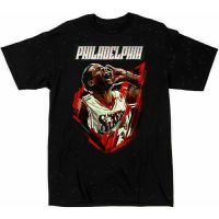 เสื้อยืดโอเวอร์ไซส์ทีมบาสเก็ตบอล Philadelphia 76Ers The Answer Allen Iverson N.B.A 2023S-4XL  4MMW