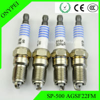 (ชุด4) SP 500 SP500 AGS F22 FM Finewire แพลทินัมหัวเทียนสำหรับฟอร์ดปรอท SP-500 AGSF22FM