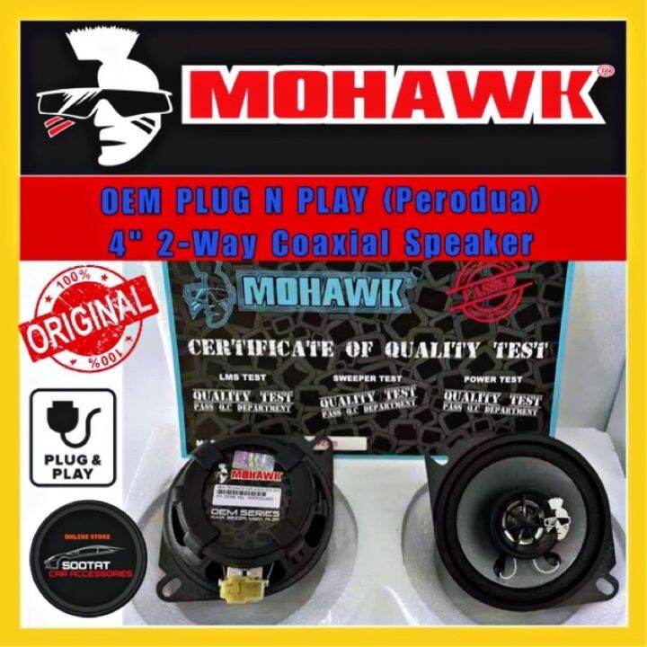 Mohawk Plug N Play Front Rear Oem Speaker For Perodua Axia Alza