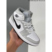 2023 original [normal] J 1 A J 1 mid "light e gray" casual mid top sneakers