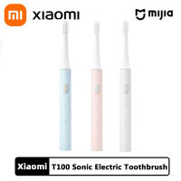 XIAOMI MIJIA T100โซนิคแปรงสีฟันไฟฟ้า Mi สมาร์ทแปรงฟันที่มีสีสัน USB ชาร์จ IPX7กันน้ำสำหรับแปรงสีฟันหัว