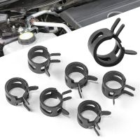 20Pcs/Lot Black 65MN Manganese Steel Elastic Buckle 5mm-27mm Pipe Hoop Tube Clamp Fastener Spring Clips