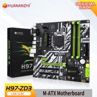 เมนบอร์ด H97 H97 ZD3 Huanzhi LGA 1150 M-ATX SATA3 USB3.0 M.2 NVME NGFF SSD รองรับแกนแรมไม่มี Ecc I3 I5 4130 I7 4770