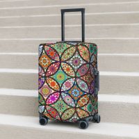 Vintage Floral Mandalas Suitcase Cover Mandala Creative Circles Art Travel Protector Flight Practical Luggage Supplies