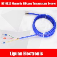 Waterproof DS18B20 magnetic temperature sensor /silicone attached magnetic probe /digital signal motor temperature sensor