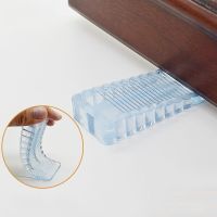 Silicone Door Stopper Anti-collision Stopper Durable Reusable Doorstops Shock Absorbent Home Office Door Bottom Rear Retainer Decorative Door Stops