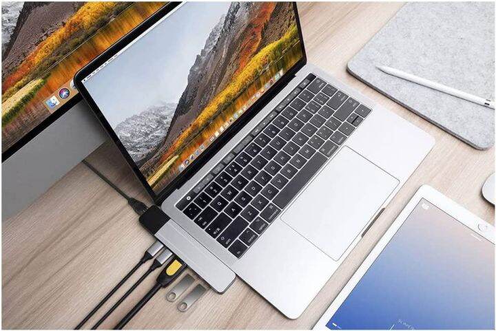 usb-คู่ฮับต่อพ่วง-c-thunderbolt-3-dock-พร้อม4k-hdmi-gigabit-ethernet-rj45-1000m-tf-ตัวอ่าน-sd-100w-pd-สำหรับ-macbook-pro-air-m1-feona