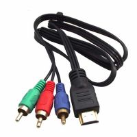 3ft HDMI-compatible M Male to 3 RCA M Video Audio Converter Component AV Adapter Cable DV High Quality Adapters Adapters