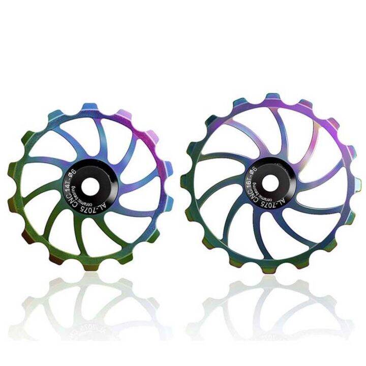 ANPU5 Cycling Mountain Bike Pulley Wheel 14T 16T Ceramics Bicycle Parts