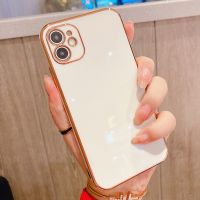 【พร้อมส่ง】เคสโทรศัพท์มือถือ ชุบไฟฟ้า ป้องกันกล้อง สําหรับ iPhone 14 13 12 11 Pro MAX XR X X 8 7 Plus SE 2020 6 6S