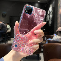 สำหรับ Realme C11 2021 (6.52นิ้ว) กรณีหรูหราบางเฉียบ Shiny Glitter ฟอยล์พื้นที่เต็มไปด้วยดวงดาวโทรศัพท์ Anti-Scratch Clear ซอฟท์ TPU เคสโทรศัพท์มือถือขอบซิลิโคนกันกระแทกโทรศัพท์มือถือเคสฝาครอบสำหรับป้องกันผู้หญิงหญิงเลดี้