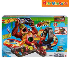 Hot wheels Dragon Drive Firefight Playset And Car Multicolor