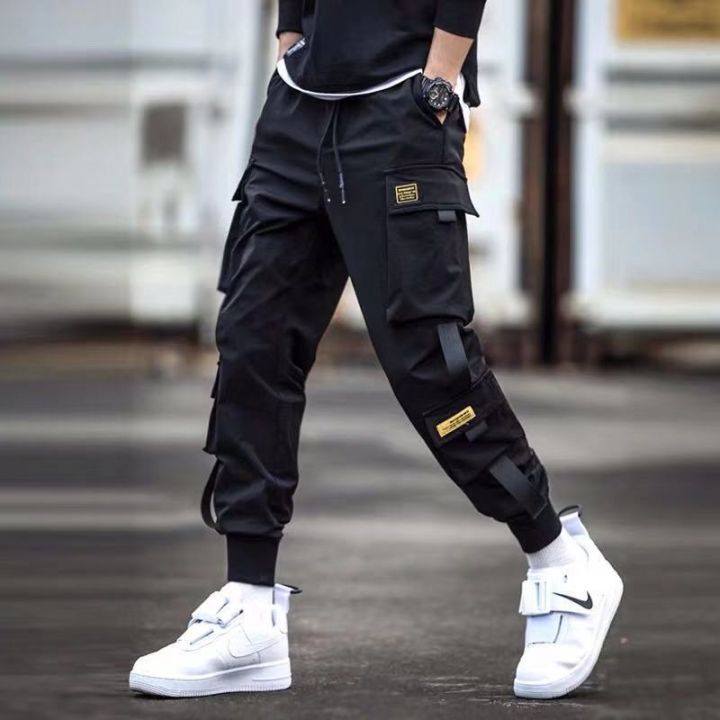 Pants For Men Jogger Pants Grey Track Pants Hip Hop Style Sweatpants Men  size S Color Grey