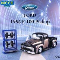 Nicce รถปิกอัพ F-100ฟอร์ด1:24 1956รุ่นรถ Diecast โมเดลรถอัลลอยโลหะจำลองสำหรับ J138สะสมของขวัญเด็ก