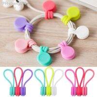 3pcs Assorted Colors Magnetic Cable Clips Winder Wrap Ties Cords Holder Organizers for iPhone Headphones Earphones USB Cable