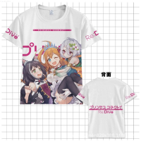 【2023 New】 Reply: Diving Princess Link Cocoai Lu PE-PPA Lilu Animation Merchandise T-shirt Short Sleeve แฟชั่นแขนสั้นผ้าฝ้าย