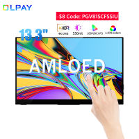 13.3 4พัน OLED จอภาพแบบพกพาหน้าจอสัมผัส3840*2160 UHD Type C HDMI สำหรับแล็ปท็อปพีซีศัพท์ PS45 X Gaming Monitor กับผู้ถือ