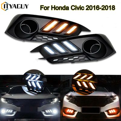 เดไลท์ Daylight DRL civic 2016 2017 2018 FC ลาย Mustang มีไฟเลี้ยว 2019 2020 2021