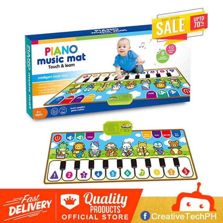 Musical Piano Mat for Kids & Toddlers, Musical Mat Keyboard Dancing Mat