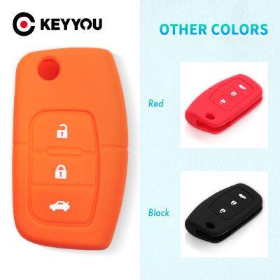 【CW】 KEYYOU Fiesta C-Max Kuga Mondeo MK4 S-Max Fob Cover Silicone Car