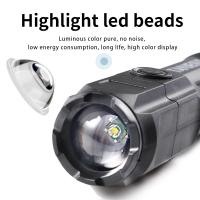 Powerful Usb Flashlight Strong Light Rechargeable Super Bright Outdoor Multifunctional Led Long-Range Headlamp