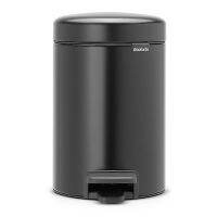 CEA ถังขยะ Brabantia สแตนเลส รุ่น Pedal Bin new Icon 3Litre-Matt Black ที่ใส่ขยะ  Trash bin