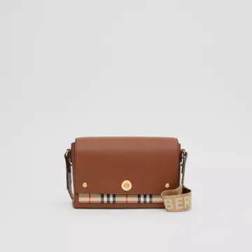 Burberry Beige/Red Haymarket Check PVC and Leather Pochette Bag Burberry |  The Luxury Closet