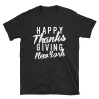 ?เสื้อยืดนิวยอร์ก2023ลาย Happy Thanksgiving เท่ๆขอบคุณให้ที