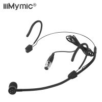 Iiimymic ทิศทางเดียวสีดำชุดหูฟังไมโครโฟน3ขา XLR TA3F ร้องเพลง H Eadwear ไมค์สำหรับ Samson ไร้สาย B Odypack ระบบ