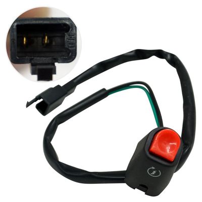 Universal Motorcycle Switches Bullet Connector Start Ignition Self-Reset Switch Handlebar Switches ON/OFF Button Connector