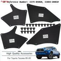 Apktnka Fender Liners Splash Shield สำหรับ Toyota Tacoma 2005-2020ผ้ากันเปื้อน Seal Mud Flaps Mudflaps Mudguards Guards กระโปรง W คลิป