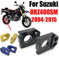 สำหรับ Suzuki DRZ400SM DRZ 400SM DR-Z DRZ400 SM DRZ 400 SM 2004-2015อุปกรณ์มอเตอร์ไซค์เพลาล้อหลังบล็อกโซ่ A Djuster ชิ้นส่วน