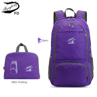 2021Fengdong women outdoor sport backpack folding bag lightweight large capacity backpack waterproof travel bag high quality bagpack