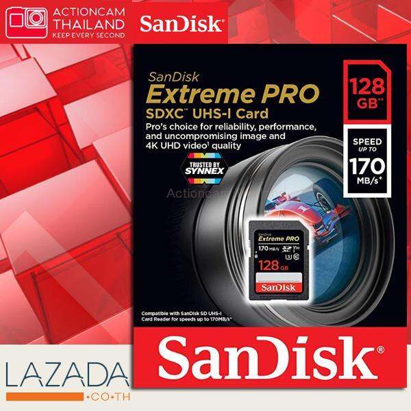 sandisk-sd-card-รุ่นใหม่-extreme-pro-128gb-sdxc-speed-อ่าน170mb-s-เขียน-90mb-s-sdsdxxy-128g-gn4in-memory-เมมโมรี่การ์ด-เอสดี-แซนดิส-สำหรับ-กล้องถ่ายรูป-ถ่ายภาพ-dslr-mirrorles-มิลเล