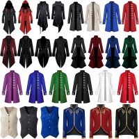 [COD] Foreign trade medieval retro for men and women the long section swallowtail monk robe wizard cloak