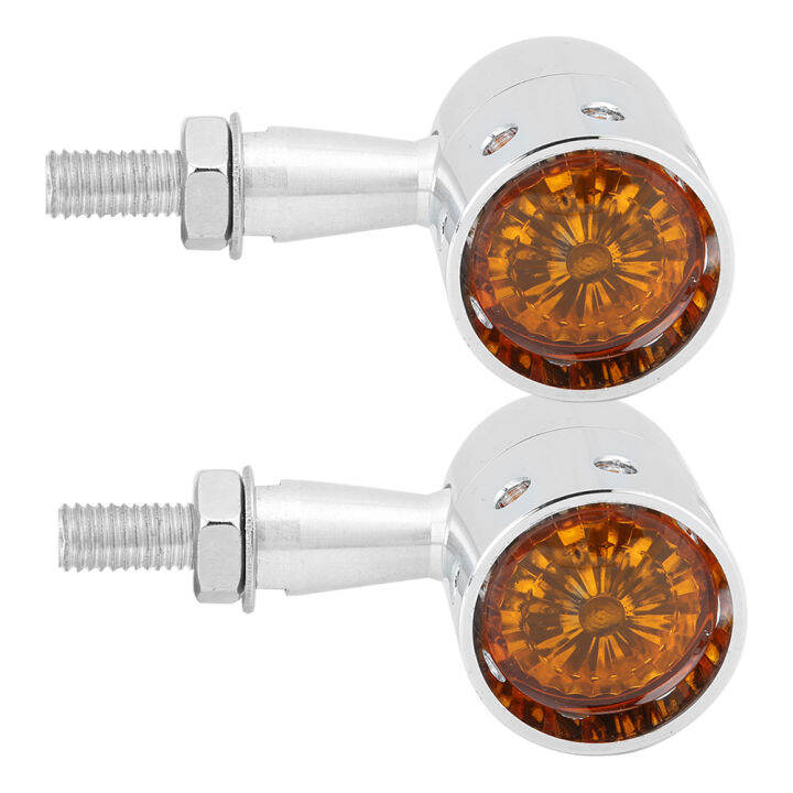 2pcs-universal-12v-รถจักรยานยนต์-ไฟเลี้ยวไฟเลี้ยว-retro-vintage-hollow-ไฟแสดงสถานะ-amber