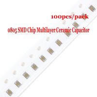 100pcs 0805 SMD Chip Multilayer Ceramic Capacitor 1pF 10pF 22pF 47pF 100pF 220pF 1nF 10nF 100nF 0.1uF 1uF 2.2uF 4.7uF 10uF 22uF