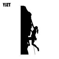 YJZT 16CM*6.8CM Brave Rock Climbing Adventurer Car Scratch Sticker Vinyl Decal Black/Silver C30-0515