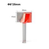 1pc 6mm Wood Milling Router Bits Bottom Cleaning Wood End Mill CNC Router Bits สําหรับเครื่องตัดมิลลิ่งงานไม้