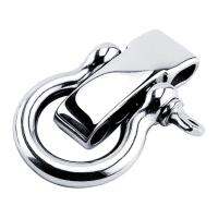 Gazechimp สแตนเลส D Shackle Carabiner คลิปสำหรับกำไลข้อมือ