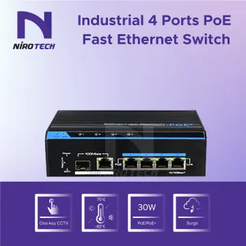 Best price 4 Port Full Gigabit Industrial PoE Fiber Switch - Ewind