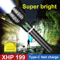 ~ Super BRIGHT ไฟฉาย LED อัลตร้าไลท์ ชาร์จไฟได้ มีประสิทธิภาพ สําหรับตั้งแคมป์กลางแจ้ง โคมไฟ