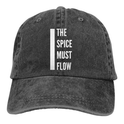 Adjustable Solid Color Baseball Cap The Spice Must Flow Funny Washed Cotton dune Frank Herbert TV mysterious Sports Woman Hat