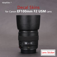 สำหรับ Canon EF100 F2เลนส์สติ๊กเกอร์ EF100F2เลนส์ห่อปกผิวสำหรับ Canon EF 100มิลลิเมตร F 2 USM เลนส์รูปลอกป้องกันรอยขีดข่วนป้องกันเสื้อ