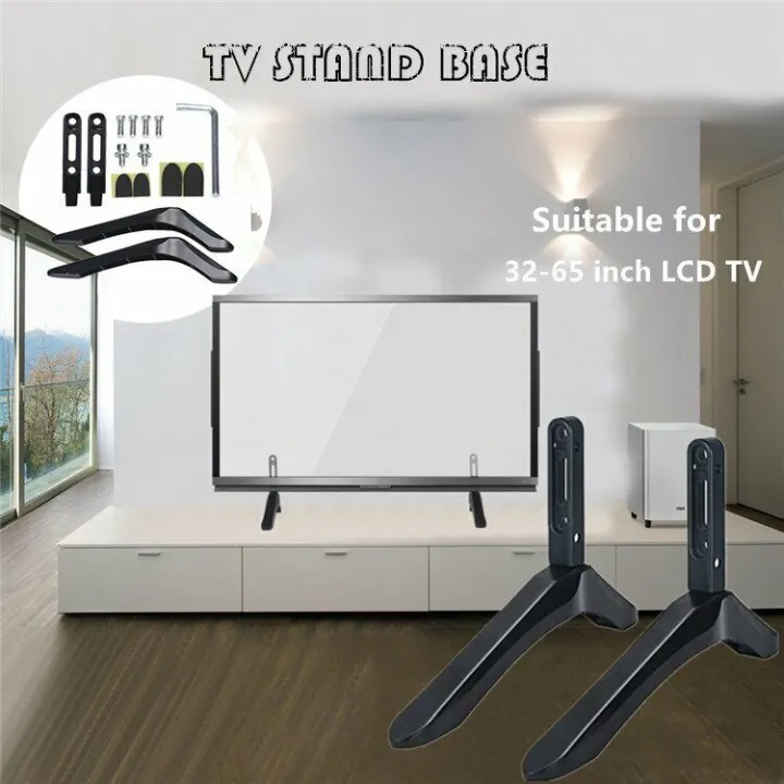 Adjustable Universal TV Stand Base Mount For 32 65" Samsung Vizio Sony