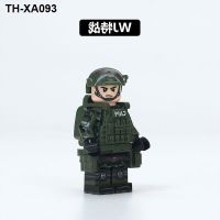 China blocks military police man wang special team model hunter CAPF boy educational toys assembled 10 years old