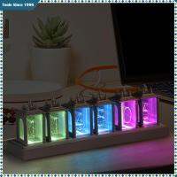 Loviver เลียนแบบนาฬิกา Nixie Tube ดิจิตอลอิเล็กทรอนิกส์นาฬิกาปลุกของตกแต่งบ้าน