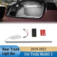 For Tesla Model 3 2019-2022 Car Rear Trunk Intelligent Light Bar Strips 12 V LED Lamp Tube Trunk Interior Decorative Lamp